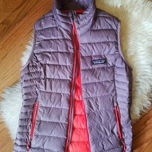 Purple Patagonia puffer vest